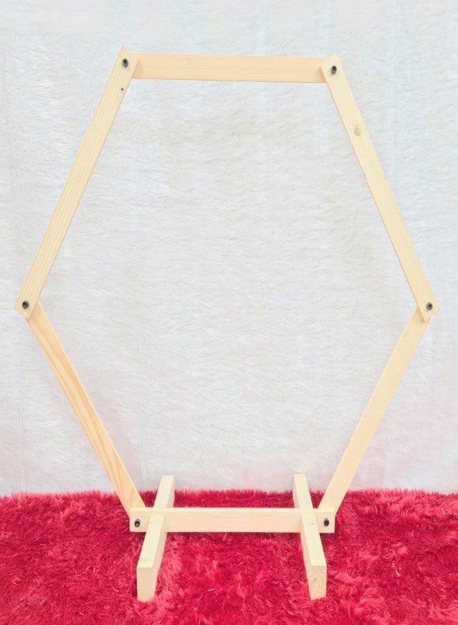 VRB Dec مجموعة VRB DecTM من قطع زينة غانباتي للمنزل، حامل خلفية للزينة، خلفية لتزيين البوجا، مانداب زينة غانباتي، زينة غانيش تشاتورثي، زينة مهرجان ديوالي بوجا (مانداب سداسي) - Image 4